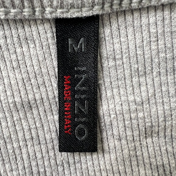 CINZIA Made in Italy Gray Linen Cotton Blend Asymmetrical Midi Dress Size M - Picture 4 of 12